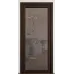 Межкомнатная дверь с зеркалом «Modern-75-mirror milk» цвет орех мореный темный