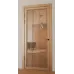 Межкомнатная крашеная дверь с зеркалом «Modern-75-painted mirror bronze» цвет бежевый