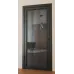 Межкомнатная крашеная дверь с зеркалом «Modern-75-painted mirror grafit» цвет графит