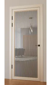 Межкомнатная крашеная дверь с зеркалом «Modern-75-painted mirror grafit» Фаворит