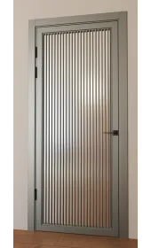 Міжкімнатні фарбовані двері з дзеркалом «Modern-75-painted mirror grafit satyn»‎ Фаворит