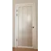 Міжкімнатні фарбовані двері з дзеркалом «Modern-75-painted mirror grafit satyn» колір білий