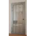 Міжкімнатні фарбовані двері з дзеркалом «Modern-75-painted mirror milk» колір сірий