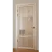 Міжкімнатні фарбовані двері з дзеркалом «Modern-75-painted mirror milk» колір бежевий