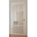 Міжкімнатні фарбовані двері з дзеркалом «Modern-75-painted mirror milk» колір білий