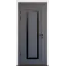 Міжкімнатні двері з дзеркалом «Modern-76-mirror black»‎ колір антрацит