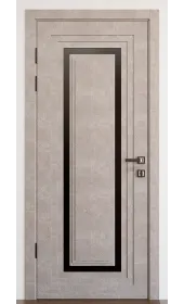 «Modern-76-mirror black»‎ цвет бетон кремовый