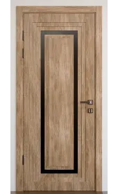 «Modern-76-mirror black»‎ колір дуб бурштиновий