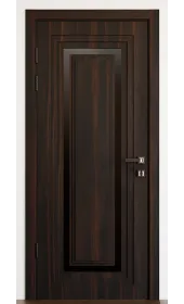 «Modern-76-mirror black»‎ цвет орех мореный темный