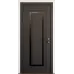 Міжкімнатні двері з дзеркалом «Modern-76-mirror black»‎ колір венге південне