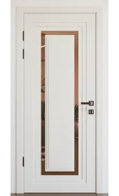 «Modern-76-mirror bronze»‎ колір білий супермат