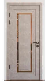 «Modern-76-mirror bronze»‎ цвет бетон кремовый