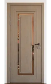 Міжкімнатні двері з дзеркалом «Modern-76-mirror bronze»‎ Фаворит