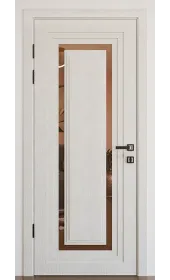 «Modern-76-mirror bronze»‎ цвет дуб белый