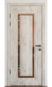 «Modern-76-mirror bronze»‎ колір крафт білий