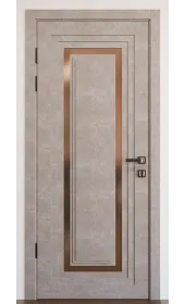 Межкомнатная дверь с зеркалом «Modern-76-mirror bronze satyn» Фаворит