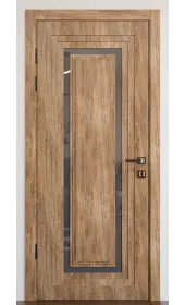 «Modern-76-mirror grafit»‎ колір дуб бурштиновий