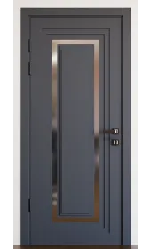 «Modern-76-mirror grafit satyn»‎ цвет антрацит