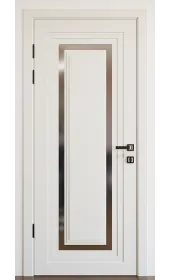 Межкомнатная дверь с зеркалом «Modern-76-mirror grafit satyn» Фаворит