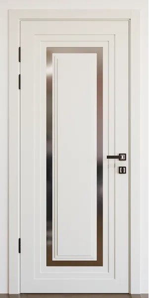 Межкомнатная дверь с зеркалом «Modern-76-mirror grafit satyn» Фаворит