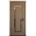 Межкомнатная дверь с зеркалом «Modern-76-mirror grafit satyn»‎ цвет какао супермат
