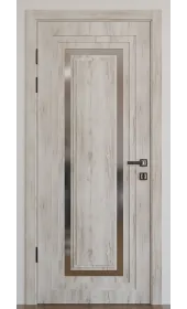 «Modern-76-mirror grafit satyn»‎ цвет крафт белый