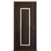 Межкомнатная дверь с зеркалом «Modern-76-mirror milk»‎ цвет орех мореный темный