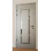 Межкомнатная крашеная дверь с зеркалом «Modern-76-painted mirror grafit» цвет серый