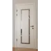 Межкомнатная крашеная дверь с зеркалом «Modern-76-painted mirror grafit» цвет белый