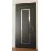 Міжкімнатні фарбовані двері з дзеркалом «Modern-76-painted mirror grafit satyn» колір графіт