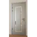 Міжкімнатні фарбовані двері з дзеркалом «Modern-76-painted mirror milk» колір сірий