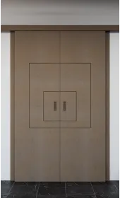 Межкомнатная двойная раздвижная дверь «Modern-79-2-slider»‎ цвет какао супермат