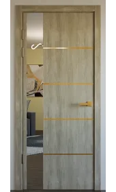 Межкомнатная дверь «‎Modern-80»‎ цвет дуб портовый