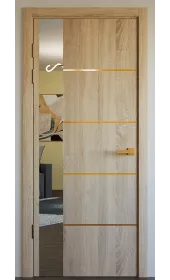Межкомнатная дверь «‎Modern-80»‎ цвет дуб янтарный