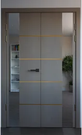 Межкомнатная двойная дверь «Modern-80-2»‎ цвет какао супермат