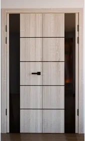 Межкомнатная двойная дверь «Modern-80-2-black» Фаворит
