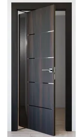 Межкомнатная роторная дверь модель «Modern-80-roto-black»‎
