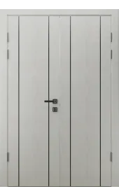 Двійні міжкімнатні двері  «Techno-20-2» колір Дуб Білий Двійні міжкімнатні двері  «Techno-20-2» колір Дуб Білий