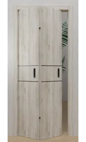 Двері-книжка «Techno-67f» колір Крафт Білий Двері-книжка «Techno-67f» колір Крафт Білий