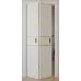 Межкомнатная дверь-книжка «Techno-67f-book-gold molding» цвет Белый Супермат