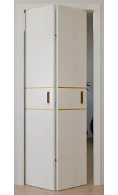 Межкомнатная дверь-книжка «Techno-67f-book-gold molding» Фаворит