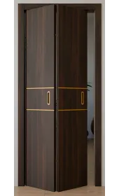 «Techno-67f-book-gold molding» колір Горіх Морений Темний