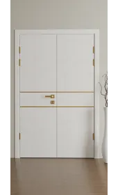 «Techno-67f-2-gold molding» колір Дуб Білий «Techno-67f-2-gold molding» колір Дуб Білий