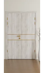 «Techno-67f-2-gold molding» цвет Крафт Белый «Techno-67f-2-gold molding» цвет Крафт Белый