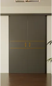 «Techno-67f-2-slider-gold molding» цвет Антрацит «Techno-67f-2-slider-gold molding» цвет Антрацит
