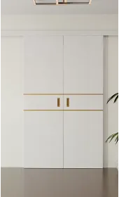 «Techno-67f-2-slider-gold molding» колір Дуб Білий