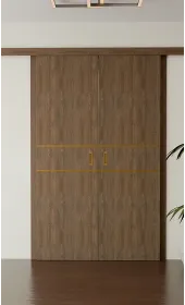 «Techno-67f-2-slider-gold molding» колір Дуб Портовий «Techno-67f-2-slider-gold molding» колір Дуб Портовий