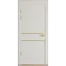 Межкомнатная дверь «Techno-67f-gold molding» цвет Белый Супермат
