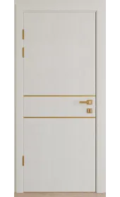 Міжкімнатні двері "Techno-67f-gold molding" Фаворит