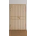 Межкомнатная полуторная дверь «Techno-67f-half-gold molding» цвет Антрацит